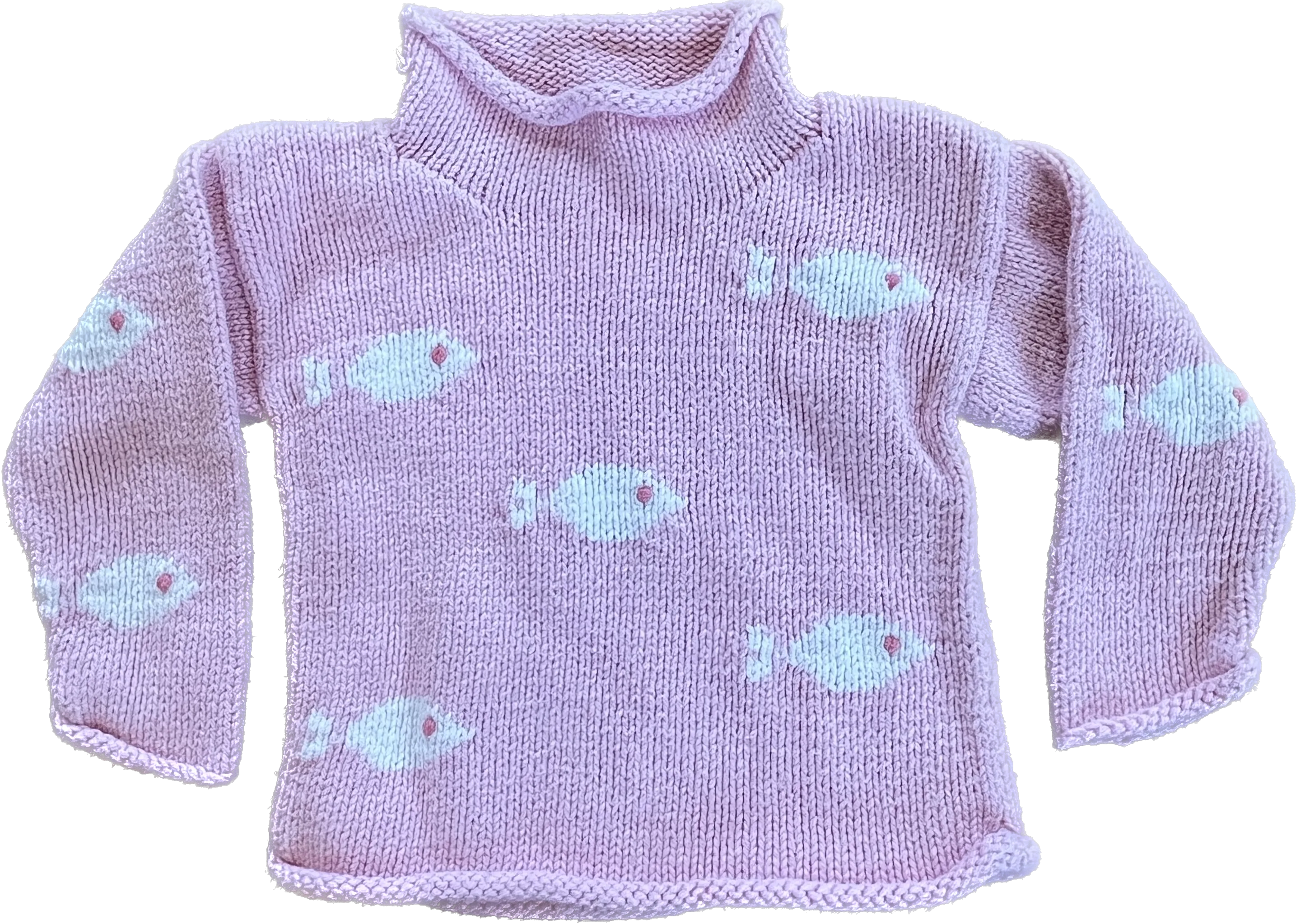 12months - Summer Place pink fish sweater