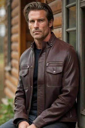 Angelo Quilted Leather Jacket