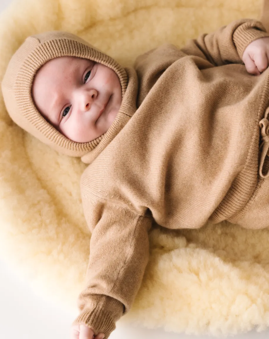 Baby Cashmere Sweater - Caramel Brown