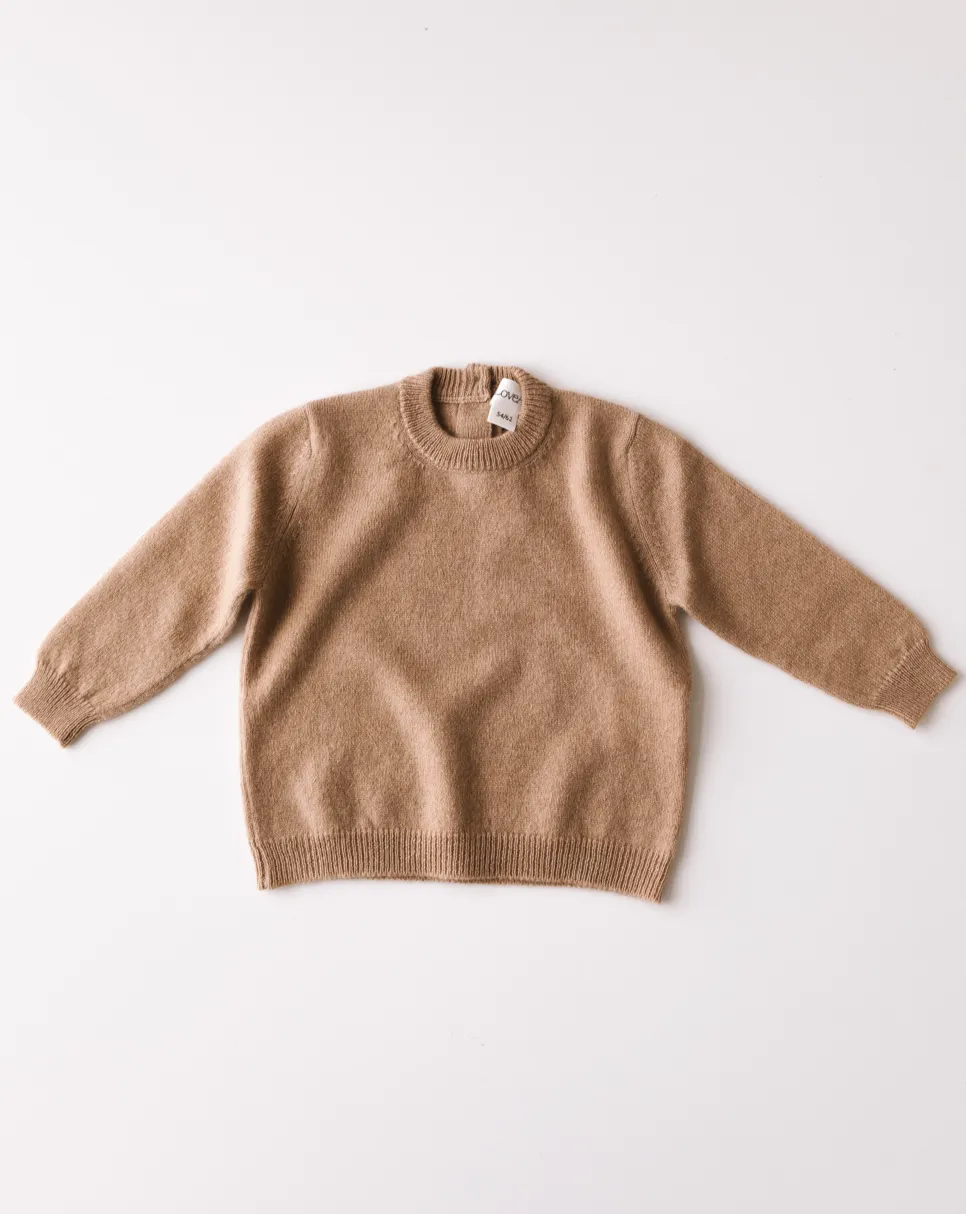 Baby Cashmere Sweater - Caramel Brown