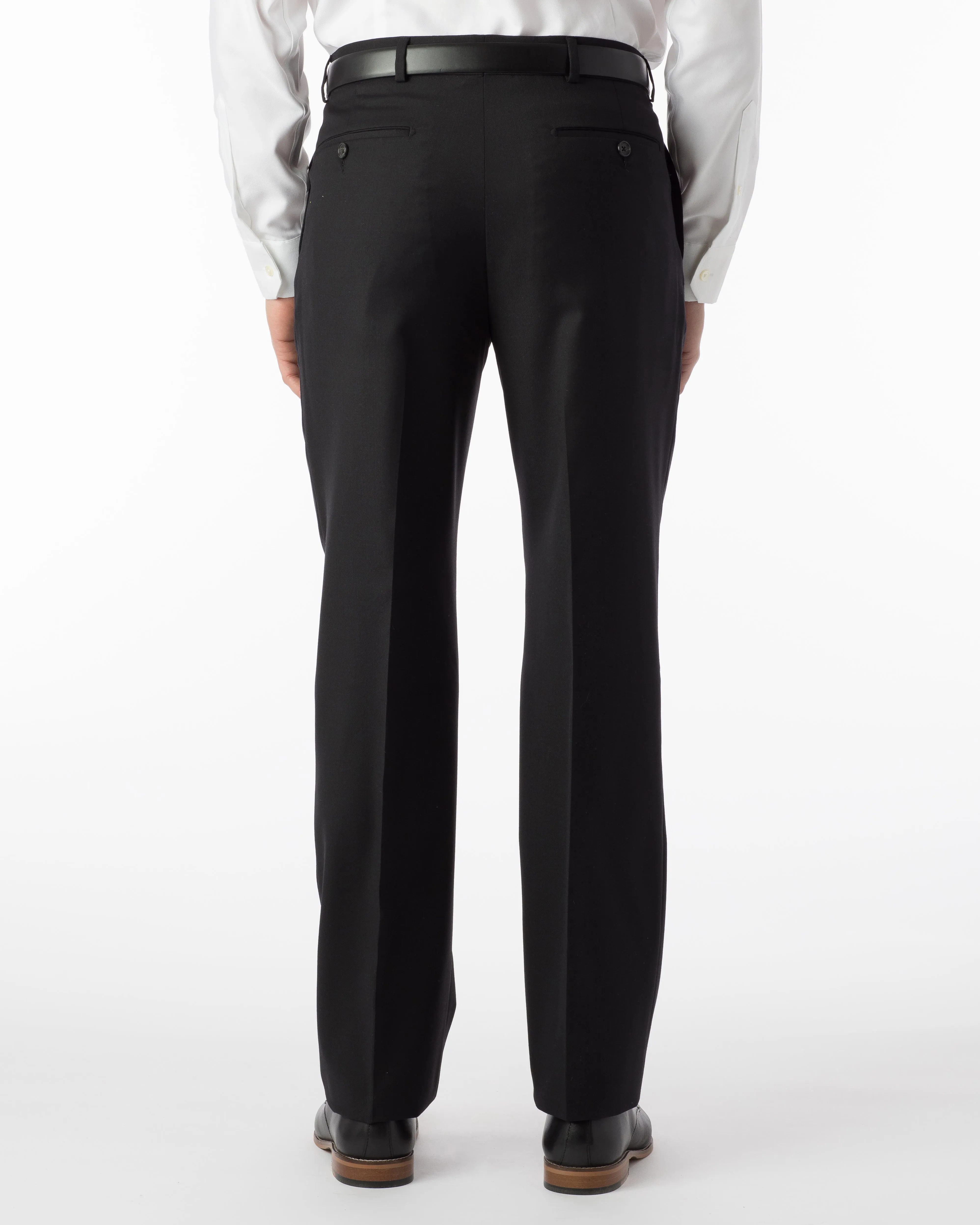 Ballin Pants - Dunhill Super 120’s 4 Harness Serge - Black
