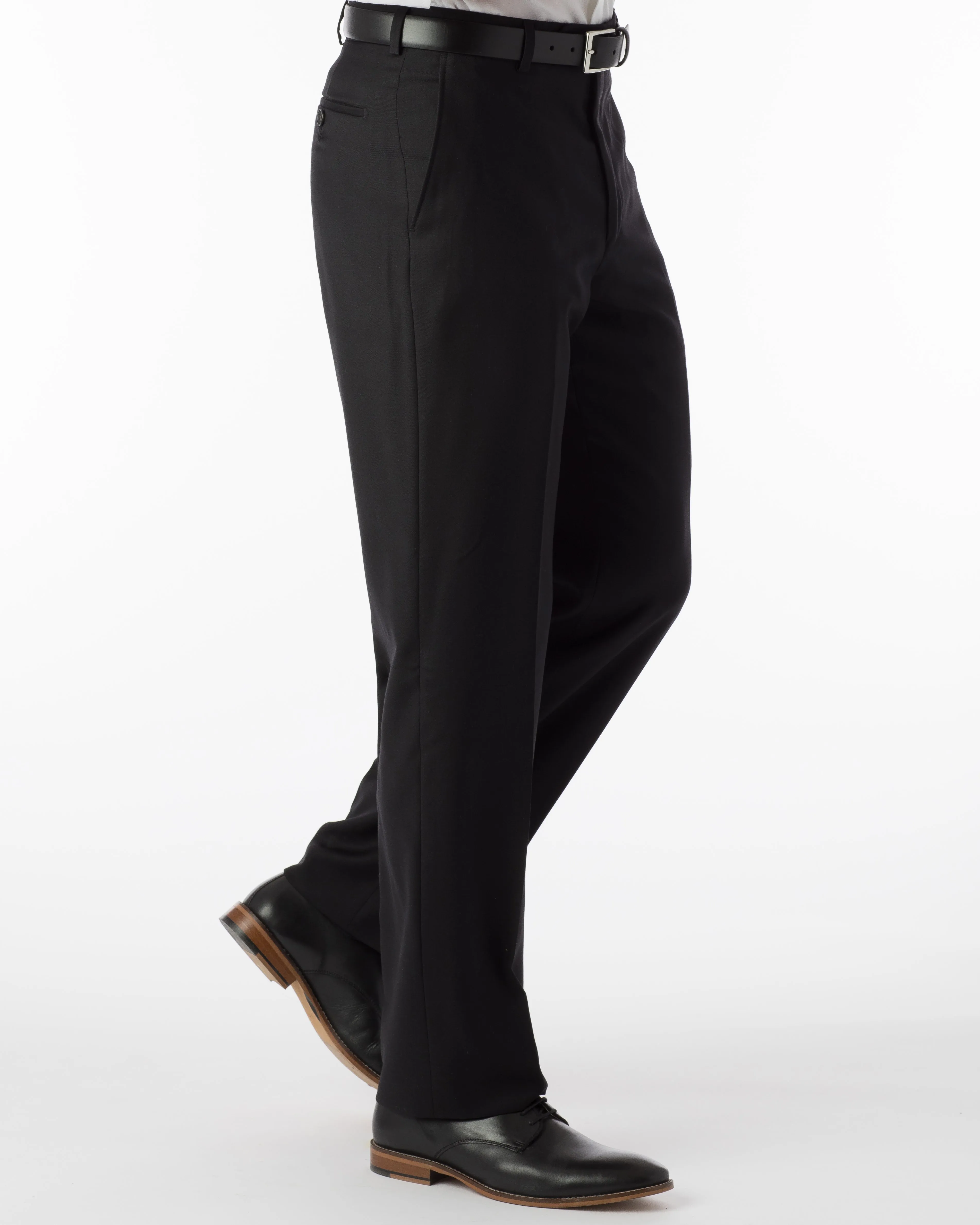 Ballin Pants - Dunhill Super 120’s 4 Harness Serge - Black