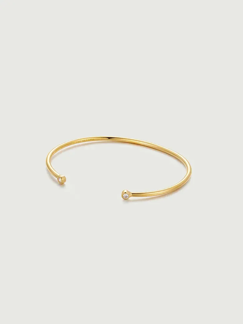 Bezel Set Diamond Bangle