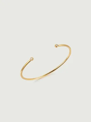 Bezel Set Diamond Bangle