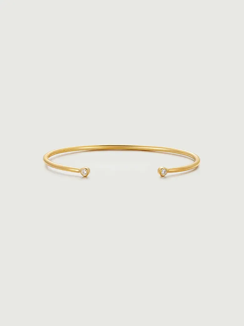 Bezel Set Diamond Bangle