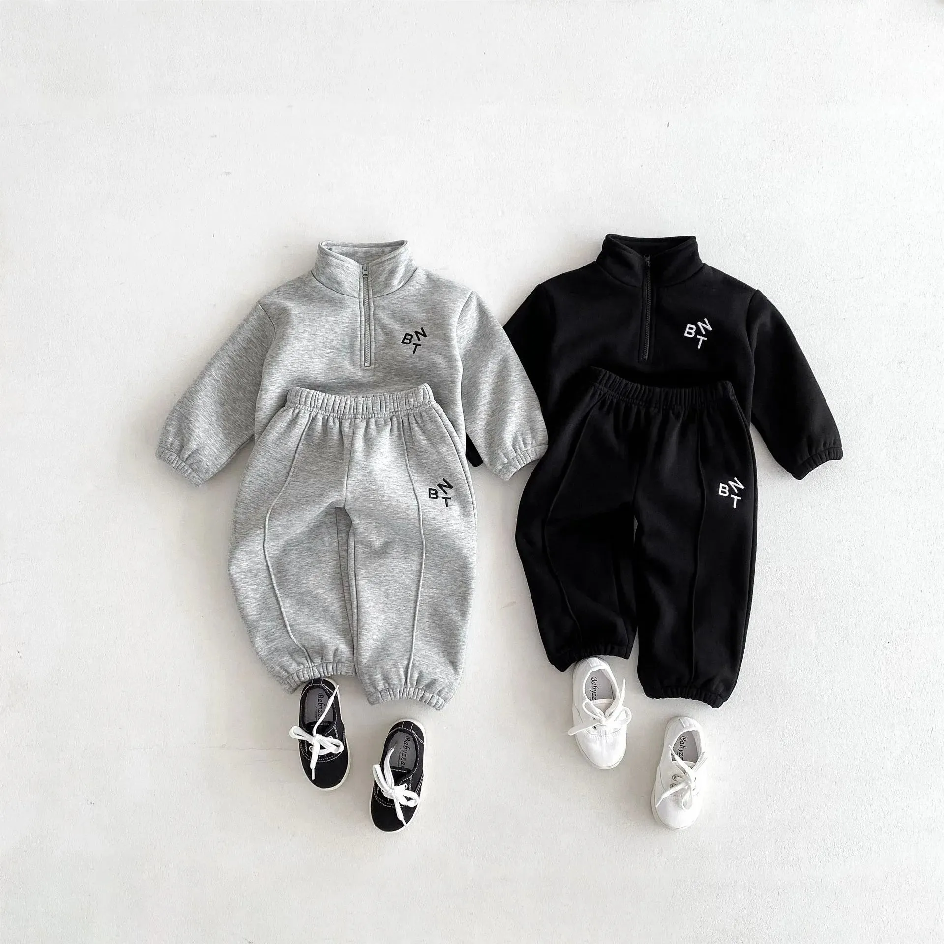 BNT Fleece-Lined Turtleneck Jogger Set