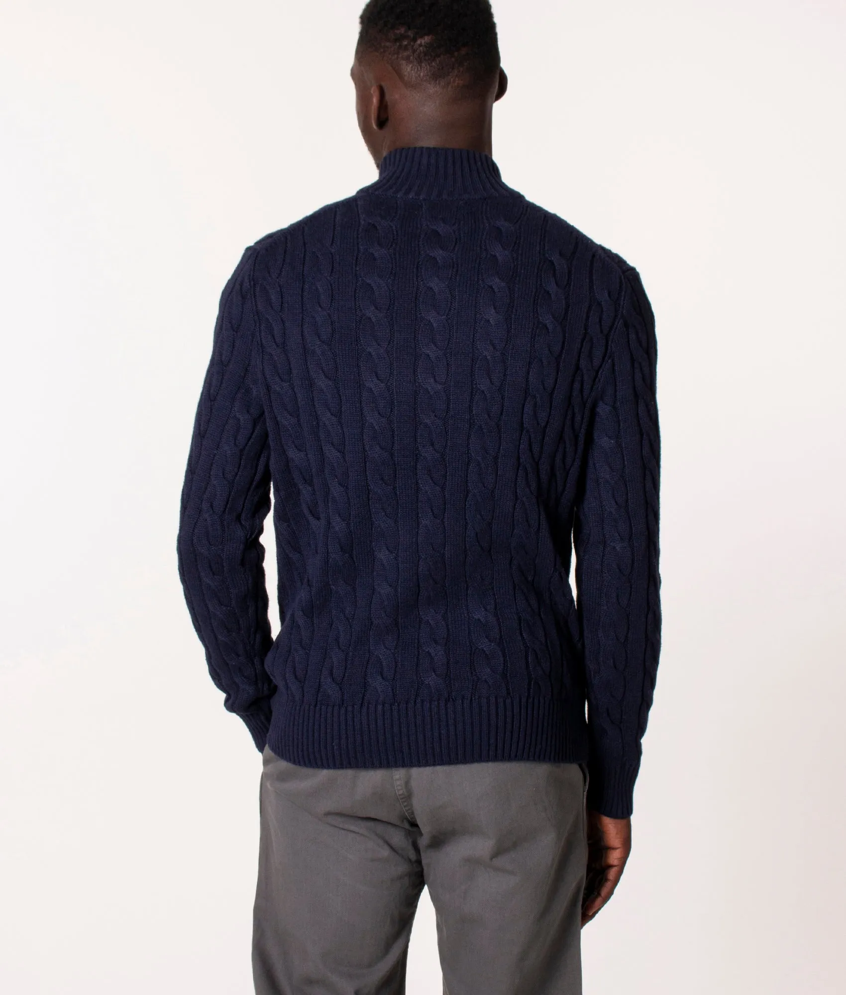 Cable Knit Quarter Zip Jumper