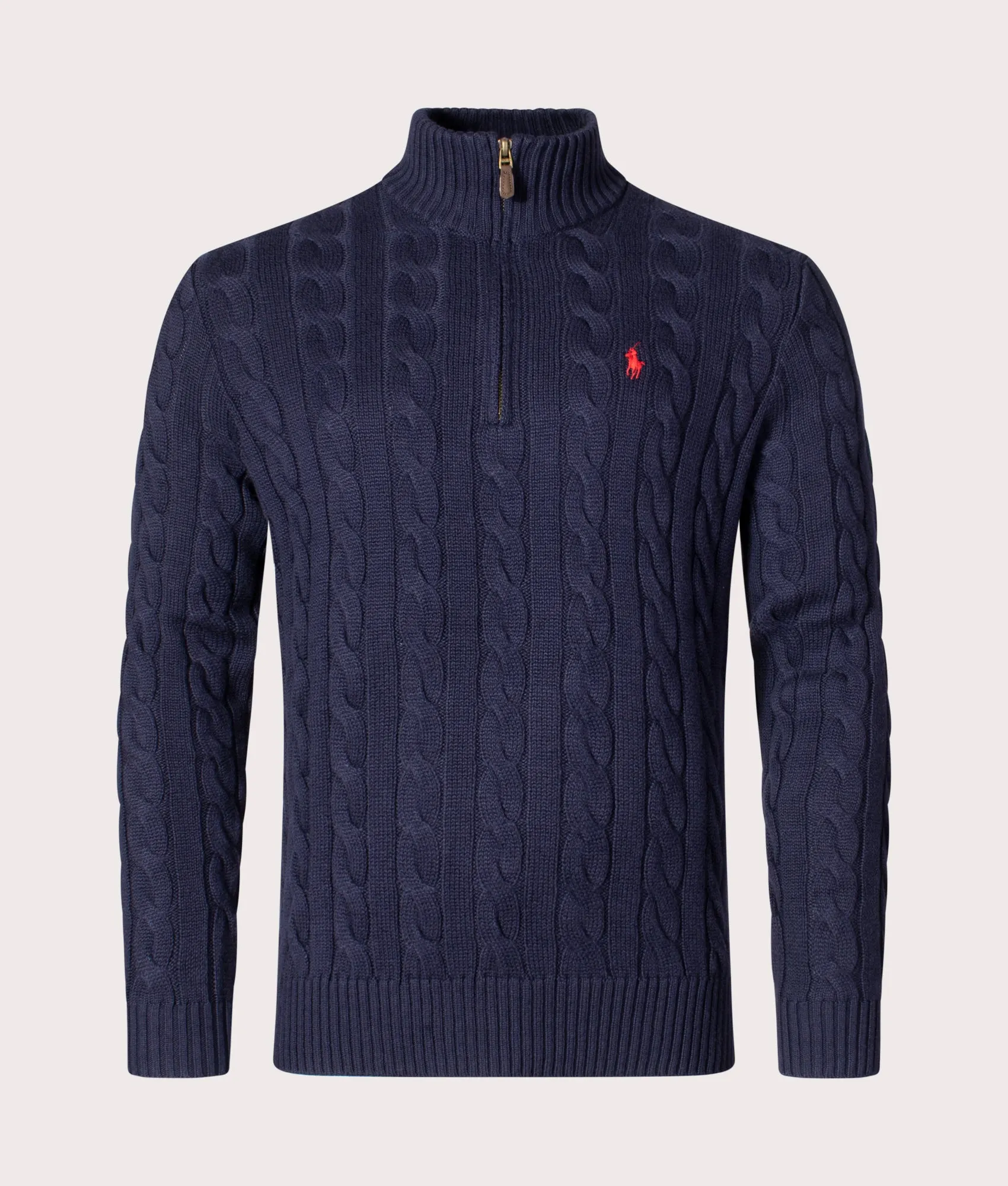 Cable Knit Quarter Zip Jumper