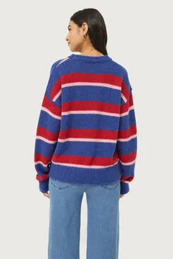 Compania Fantastica Blue Striped Knitted Sweater