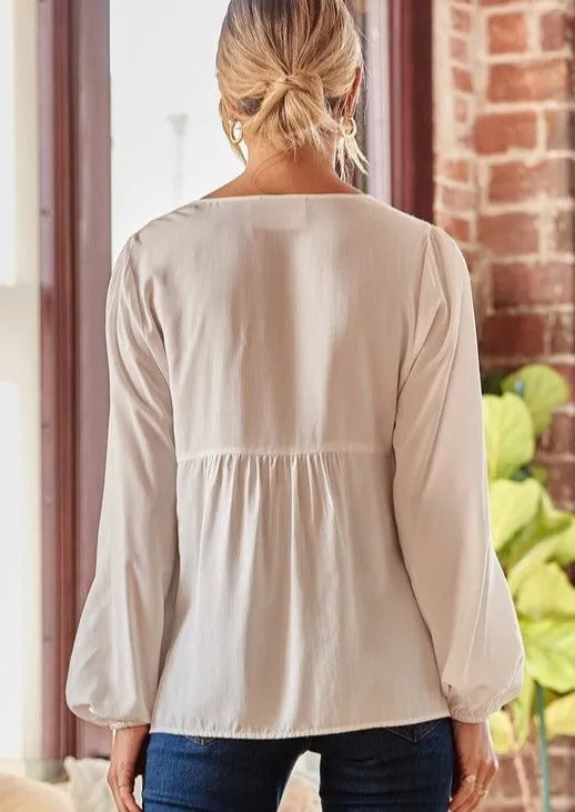 Delicate Detailed Embroidery Top by Savanna Jane