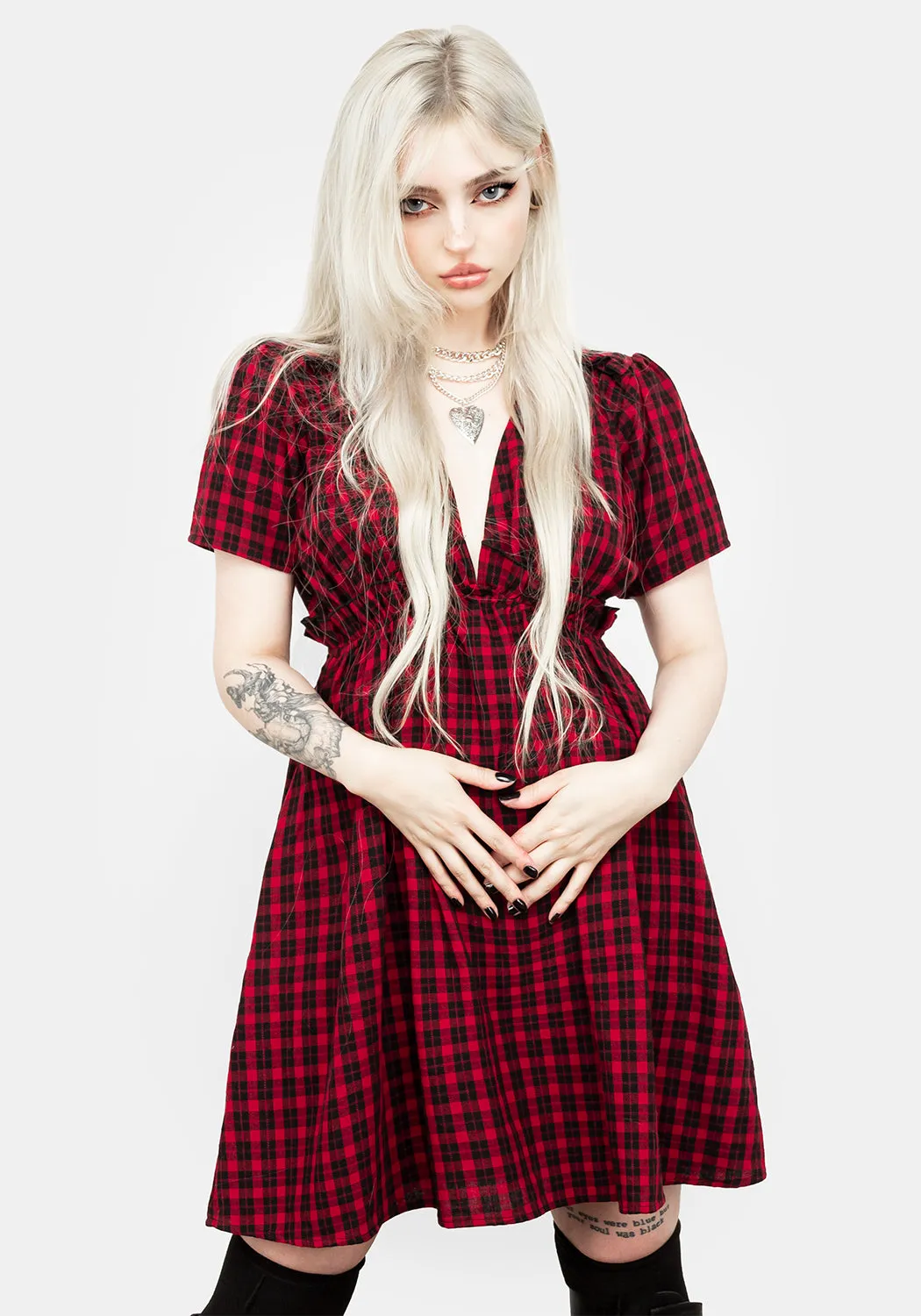 Dreadful Ruffle Smock Dress