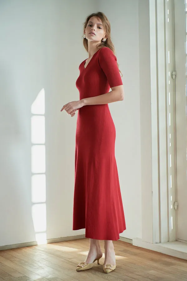 Elena Dress <br> -RED-