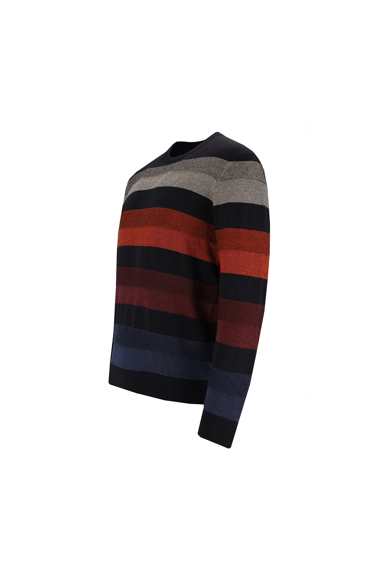 Hajo Striped Round Neck 27468 Jumper Bk R