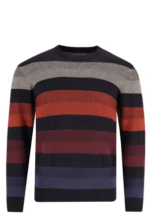 Hajo Striped Round Neck 27468 Jumper Bk R