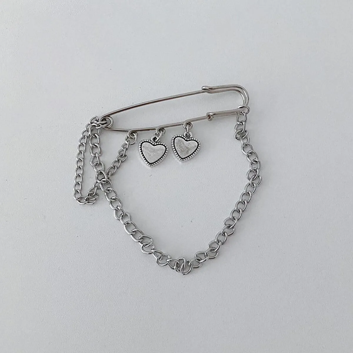 Heart Chain Love Grunge Aesthetic Pin