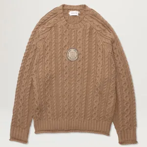 Honor The Gift Cable Knit Jumper Sweater (Tan)