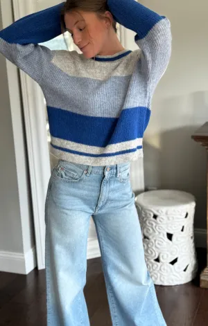 Indigo Stripe Sweater