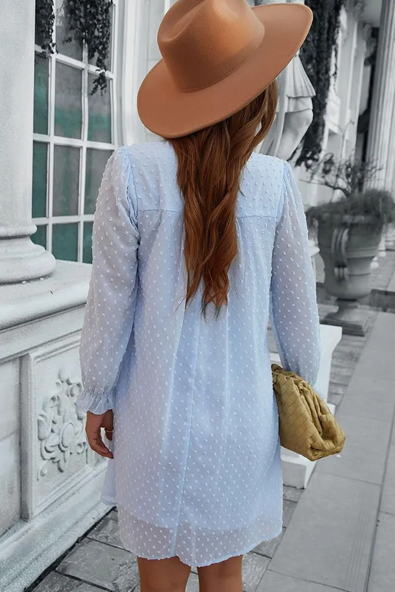 JACQUARD HAIR BALL ELEGANT A LINE DRESS