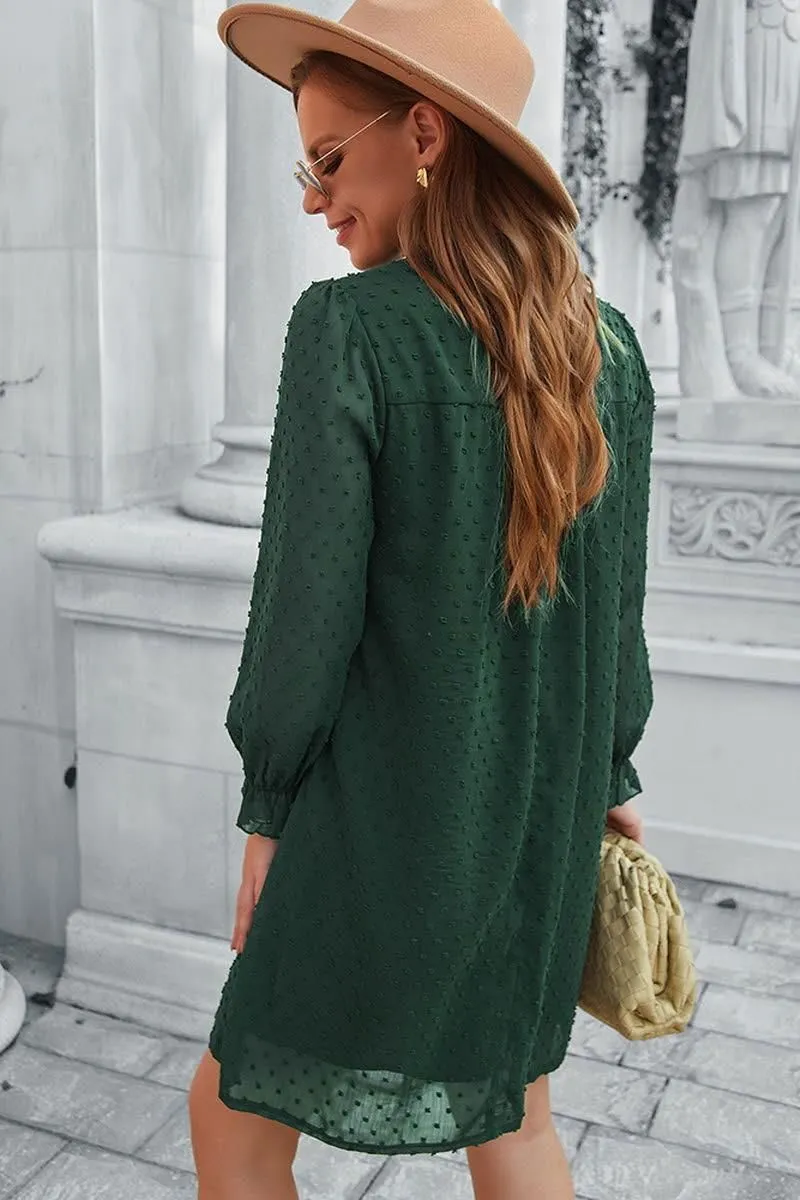 JACQUARD HAIR BALL ELEGANT A LINE DRESS