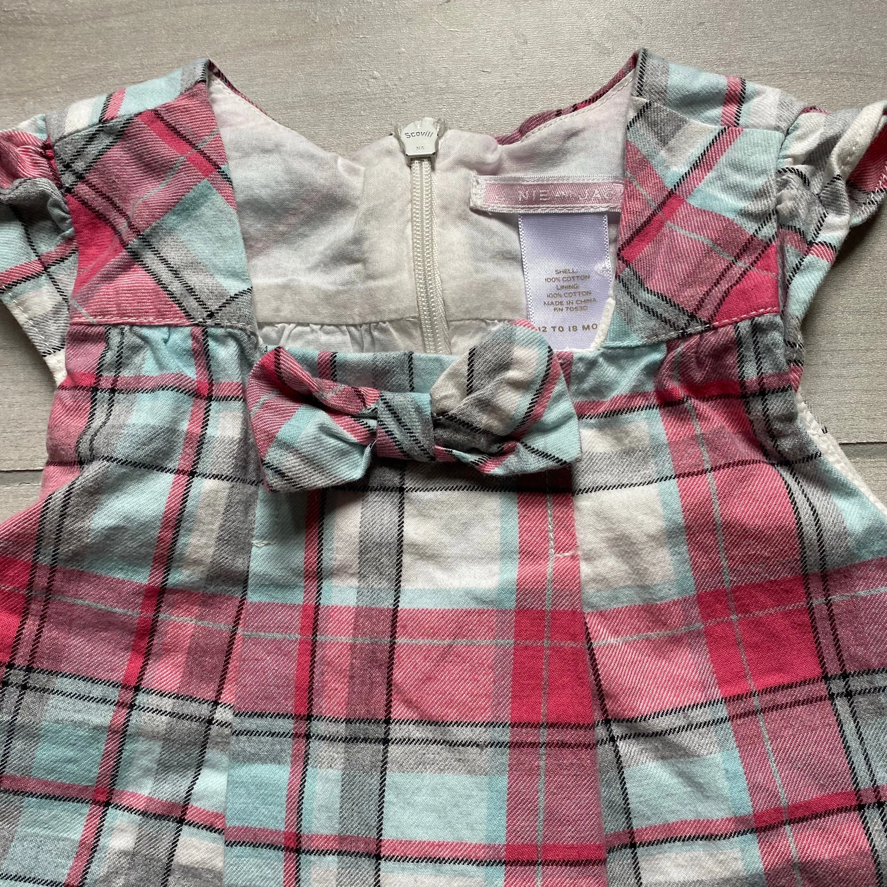 Janie & Jack Plaid Jumper Dress