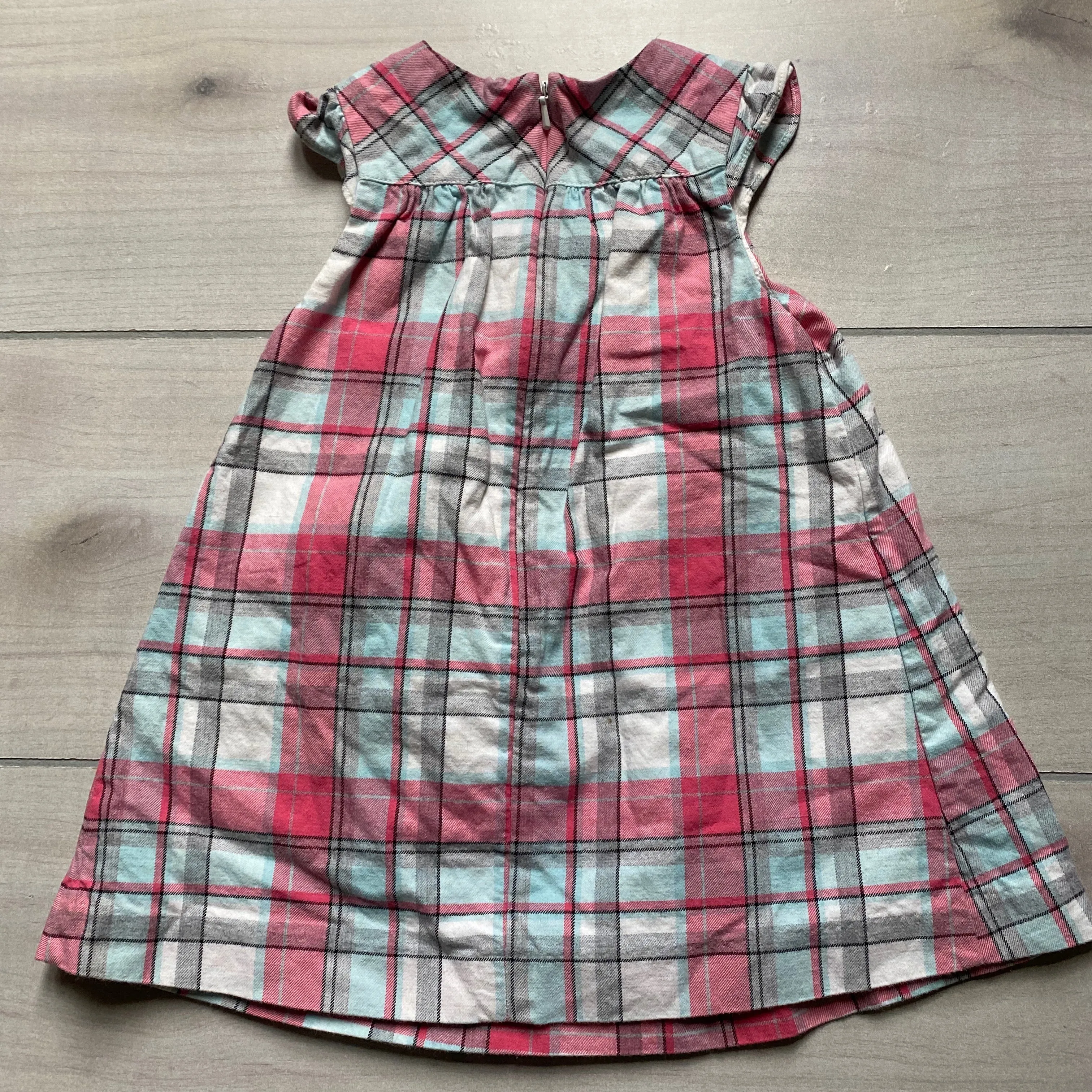 Janie & Jack Plaid Jumper Dress