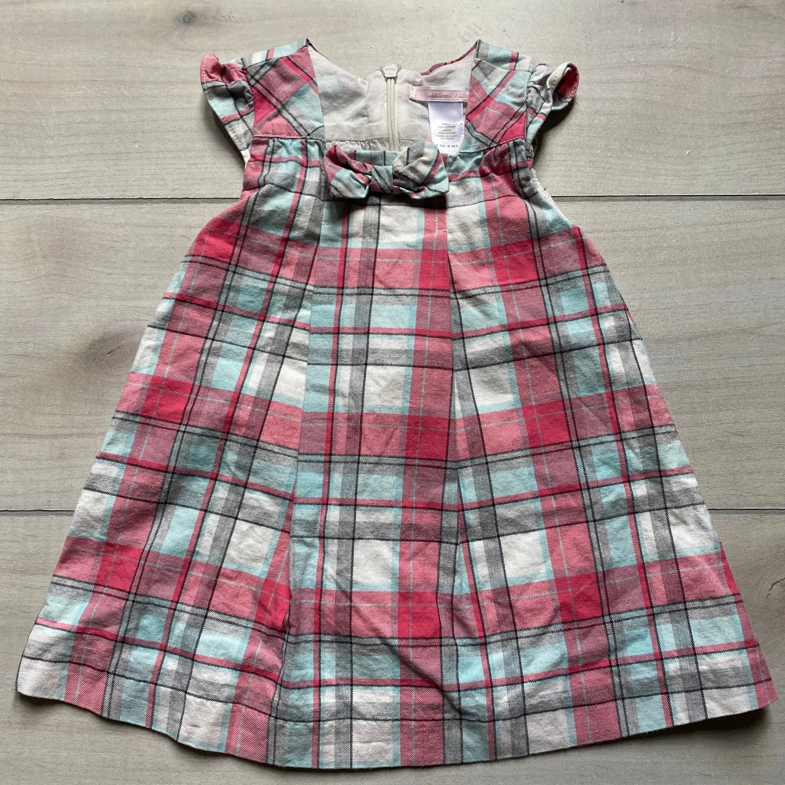 Janie & Jack Plaid Jumper Dress