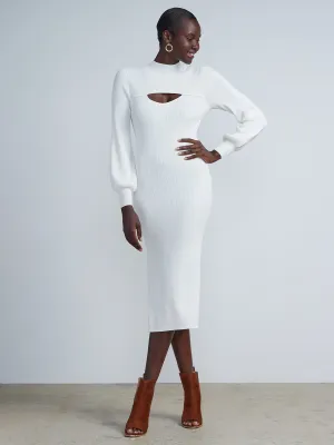 Keyhole Sweater Dress