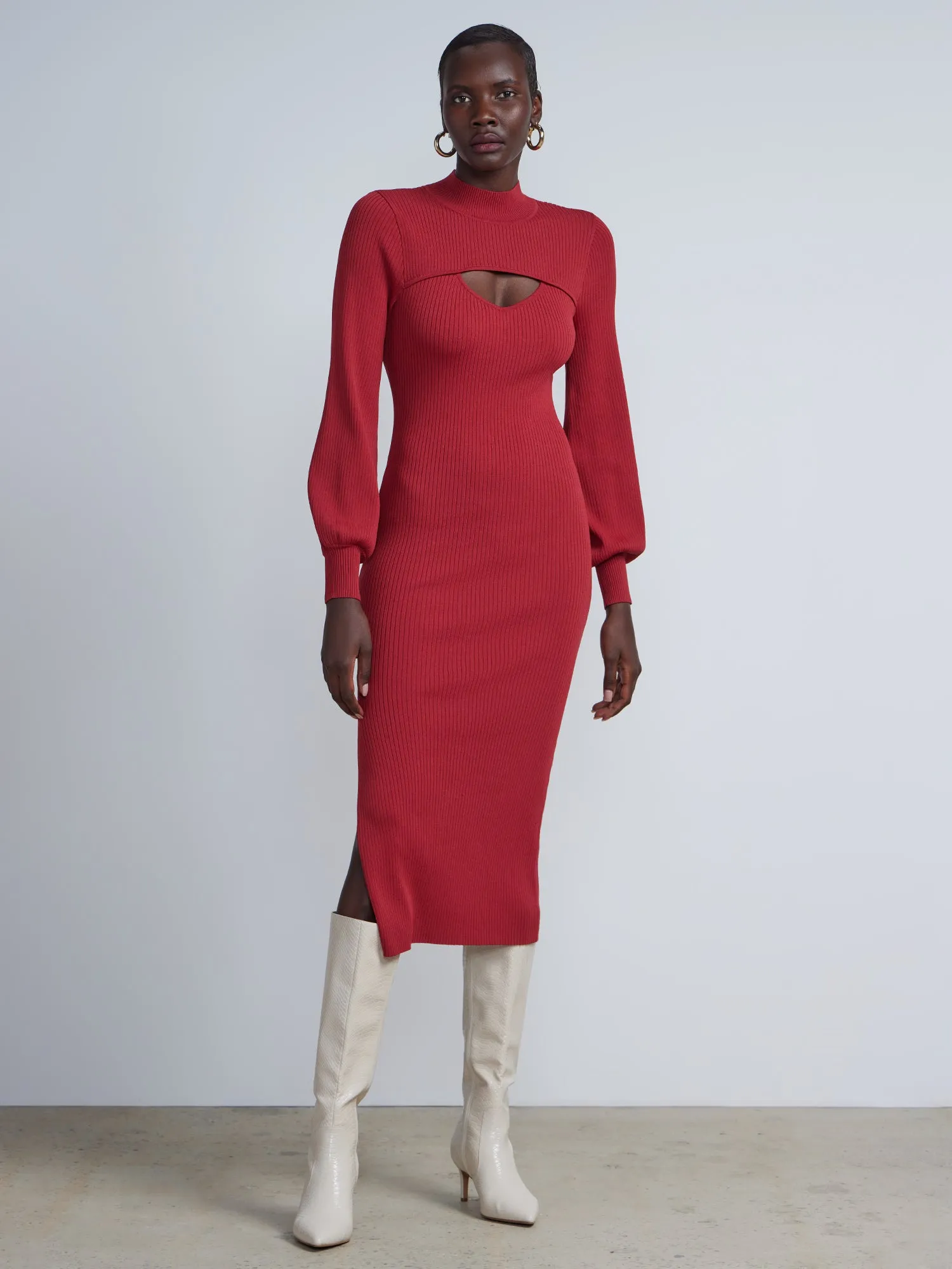 Keyhole Sweater Dress