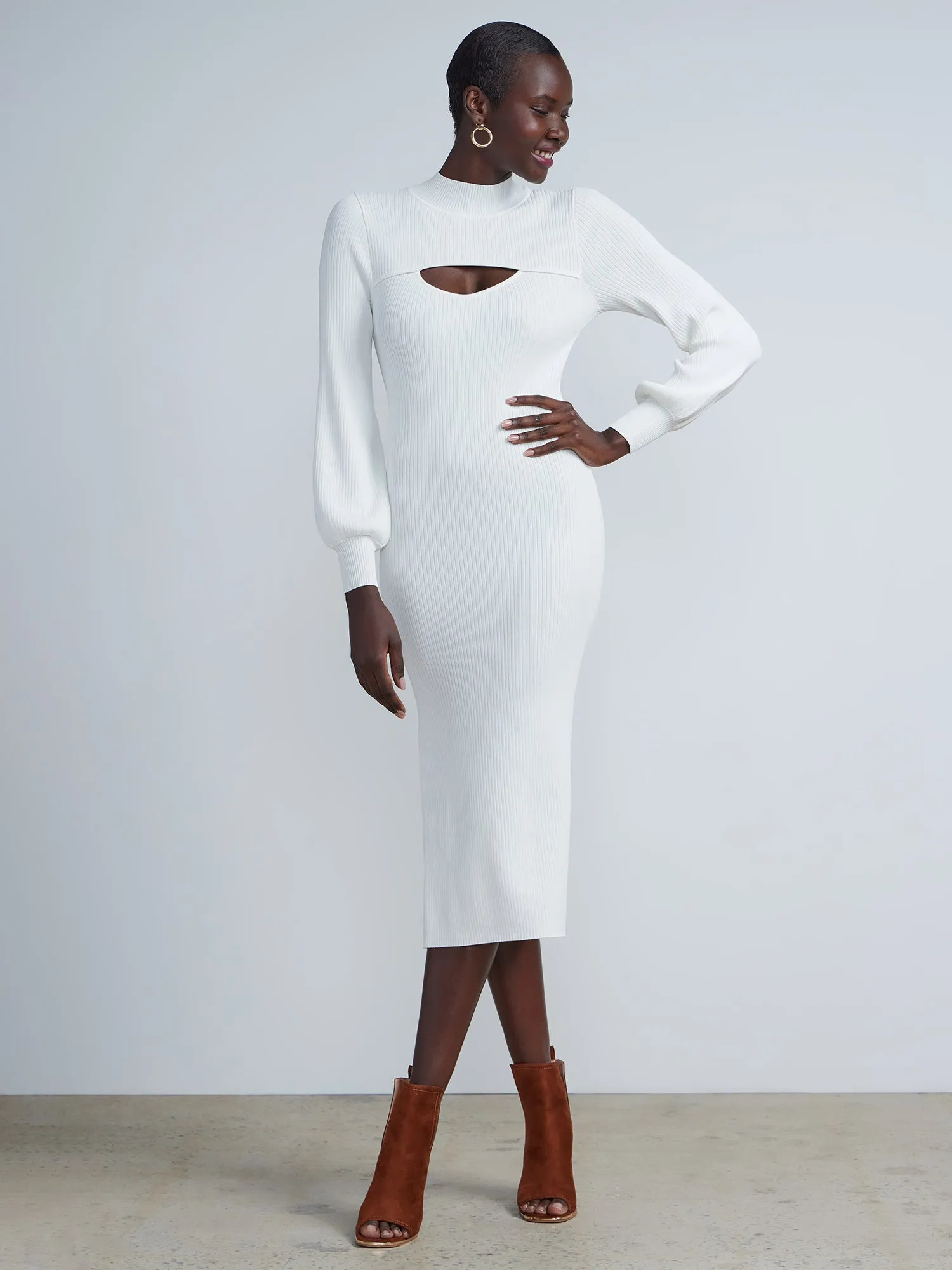 Keyhole Sweater Dress