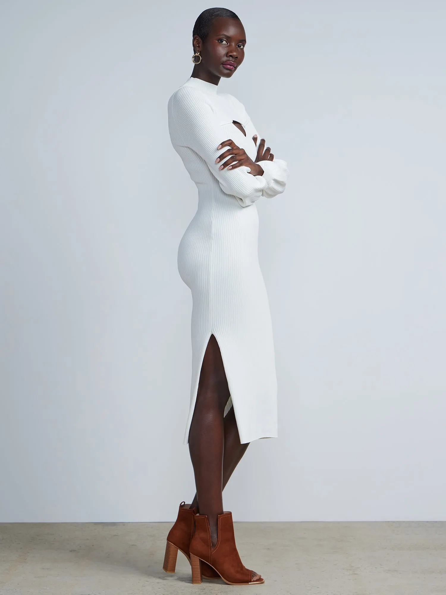 Keyhole Sweater Dress