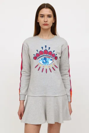 Kids Grey Sweater Dress