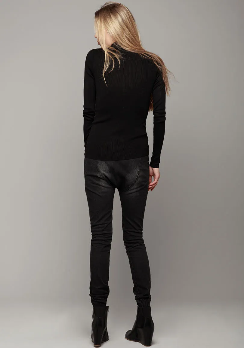 Knit Rib Turtleneck