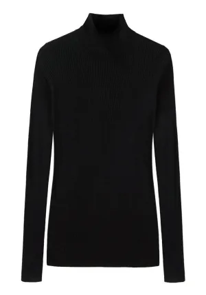 Knit Rib Turtleneck