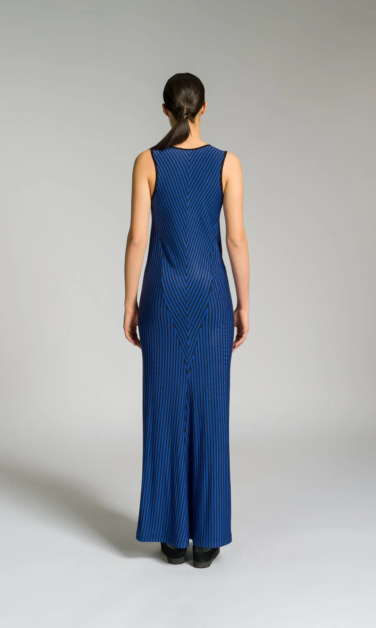 Long Striped Bodycon Dress