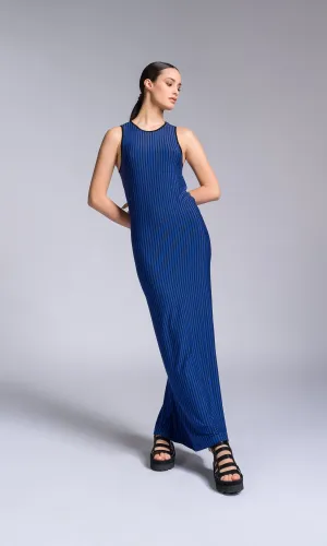 Long Striped Bodycon Dress