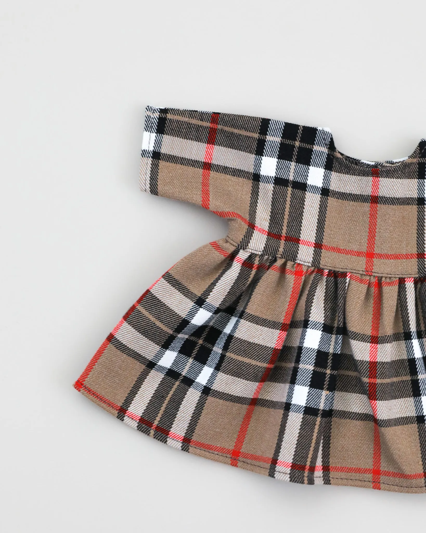 Minikane Doll Clothes | Holiday Doll Dress - Plaid