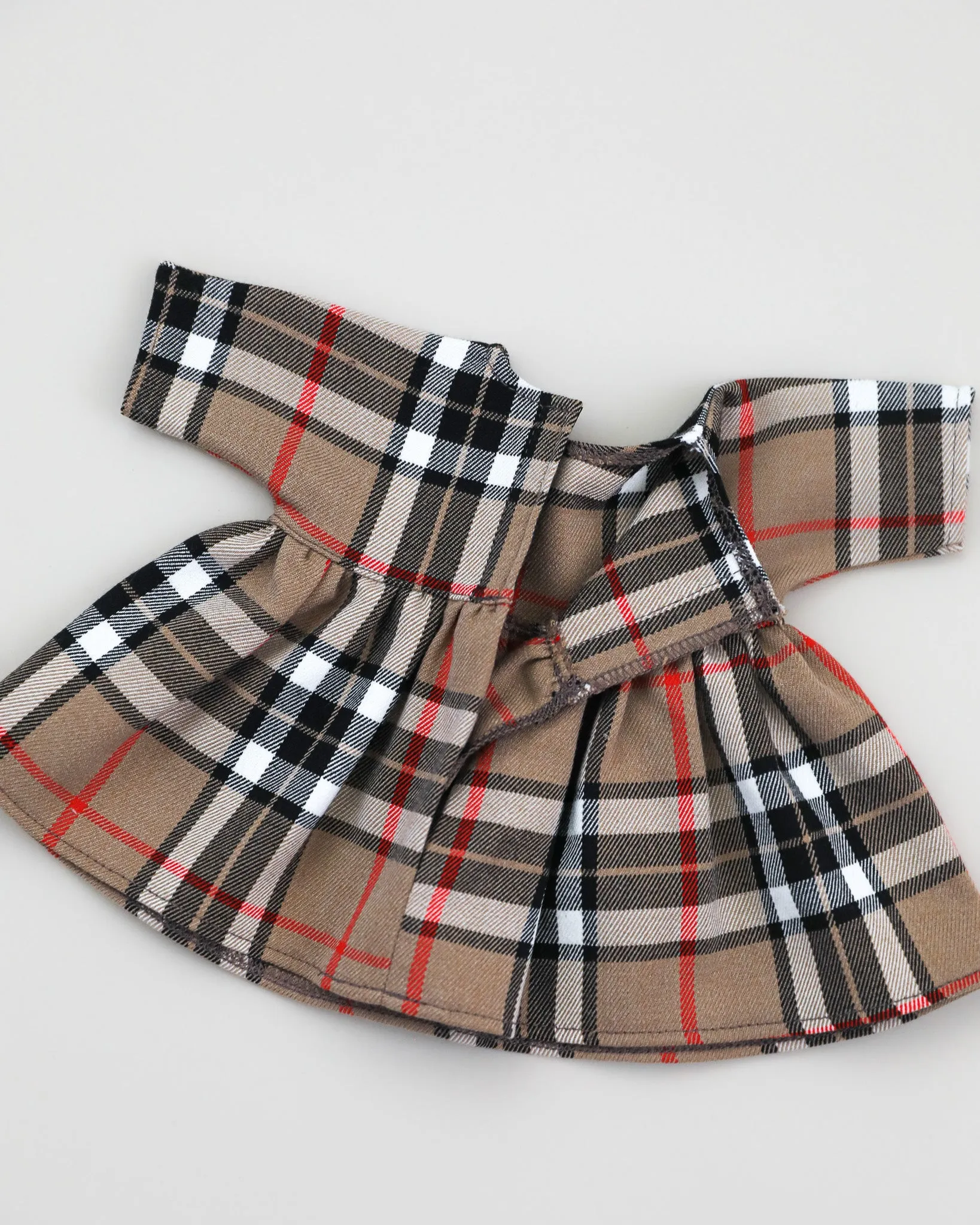 Minikane Doll Clothes | Holiday Doll Dress - Plaid