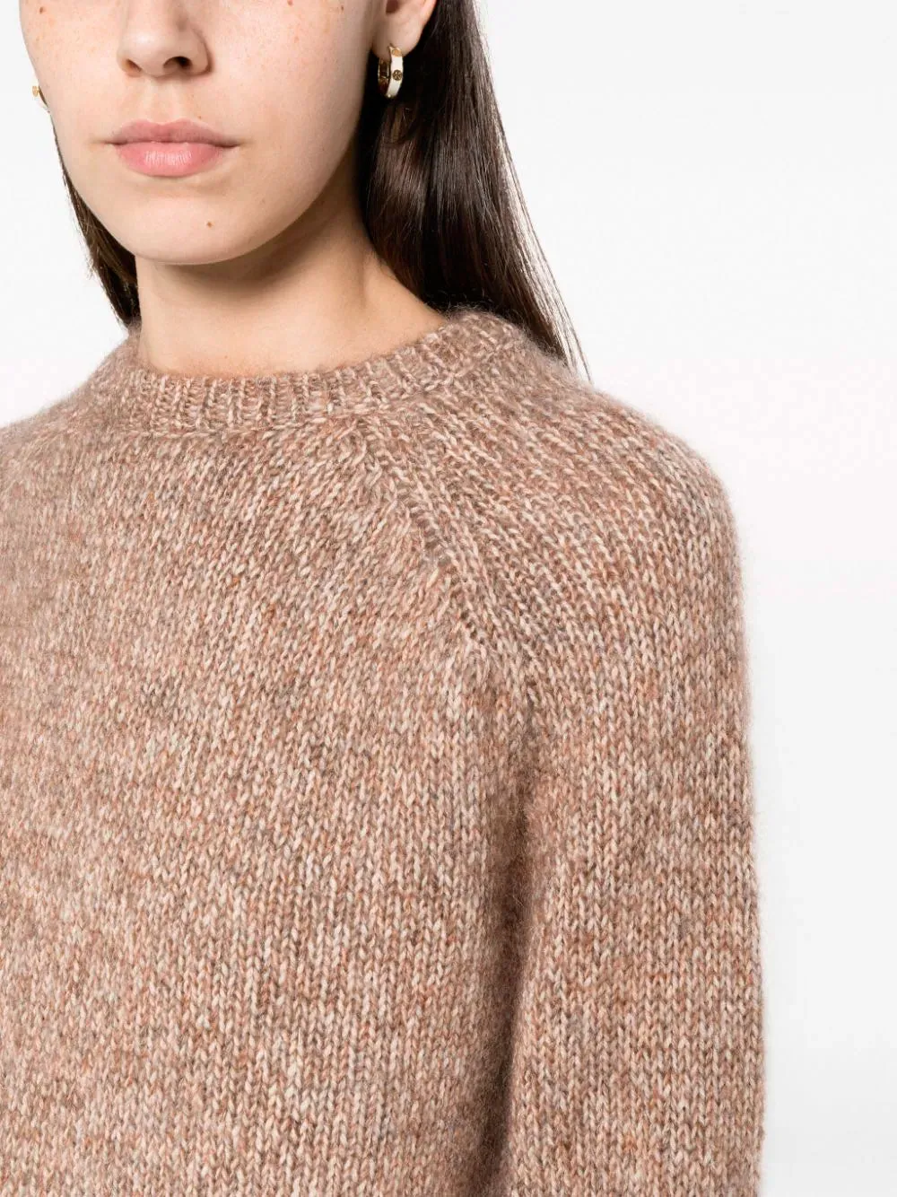 Mélange wool-blend jumper