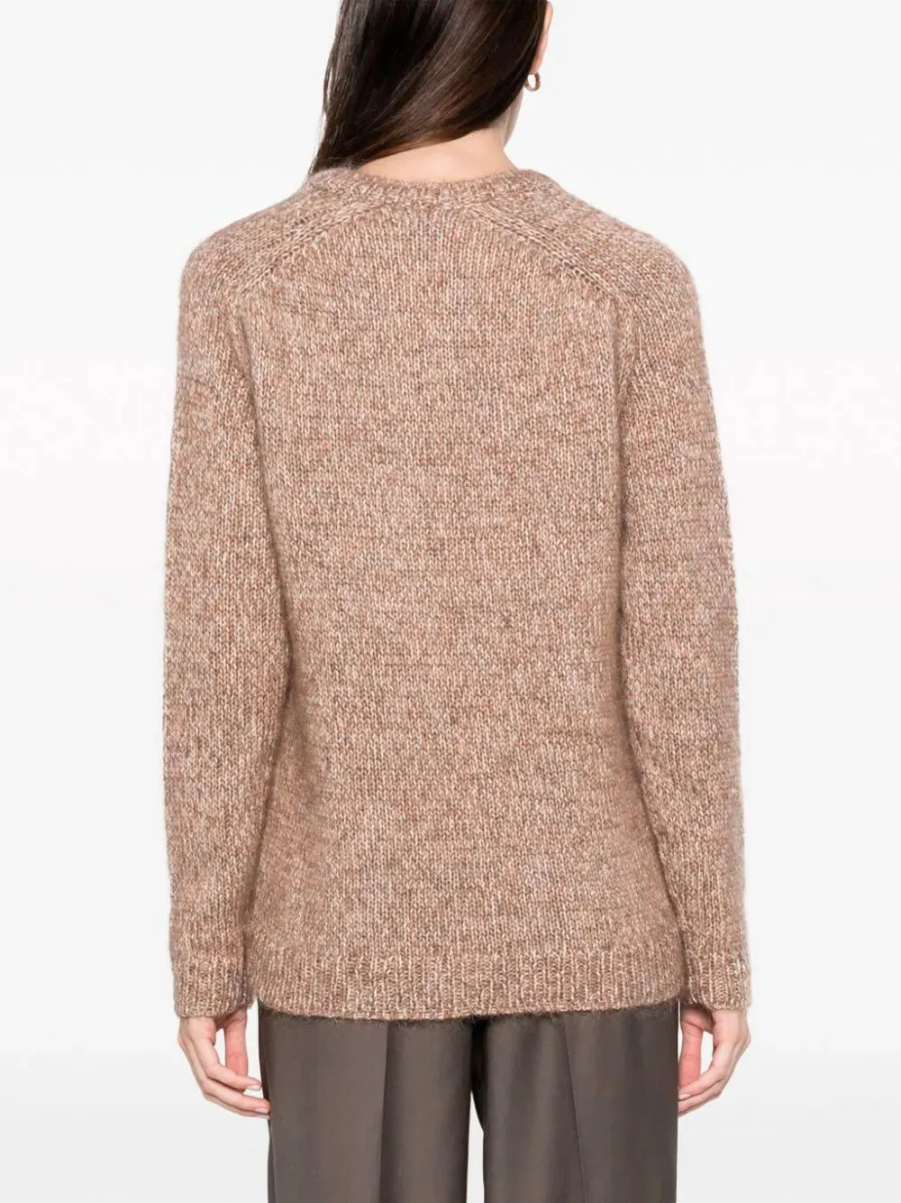 Mélange wool-blend jumper