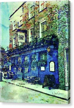 Old Fountain Pub - Canvas Print