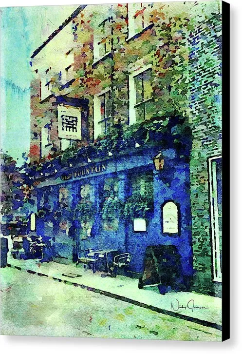 Old Fountain Pub - Canvas Print