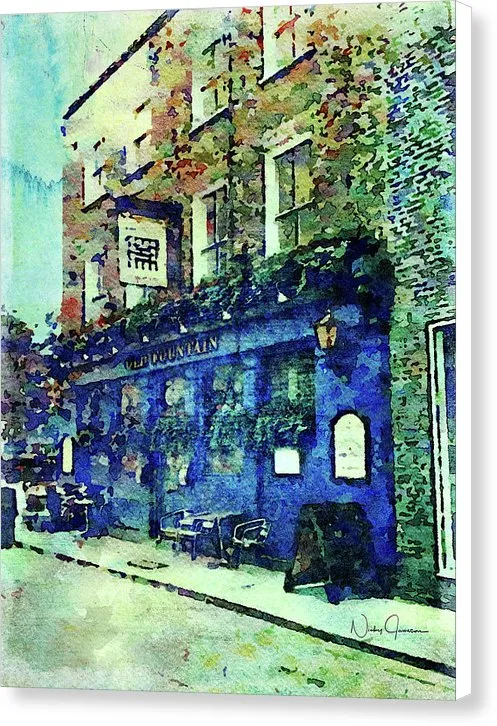 Old Fountain Pub - Canvas Print