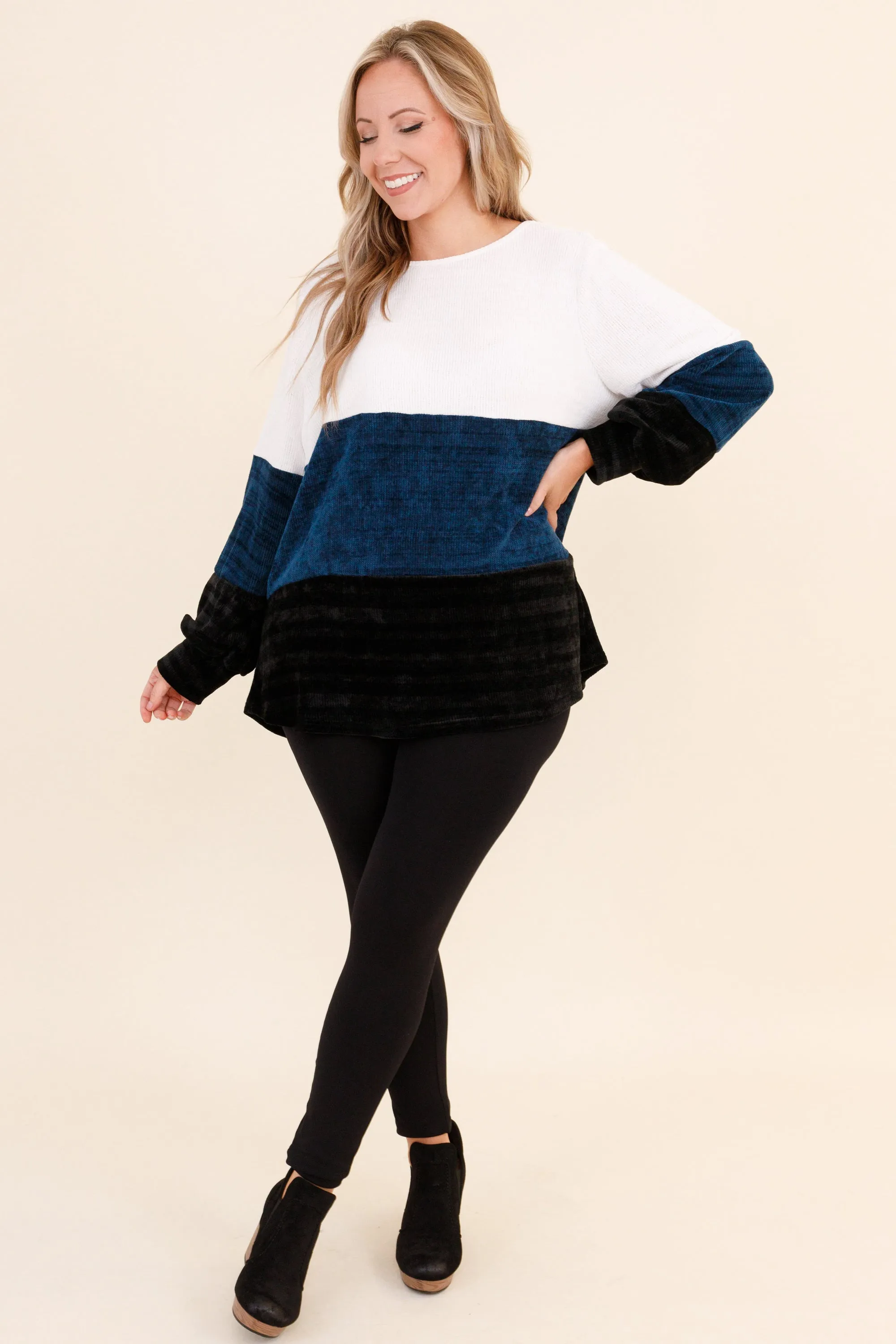 Remarkable Talents Sweater, Ivory Navy