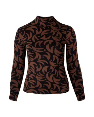 Shanice Turtleneck | Black / Brown