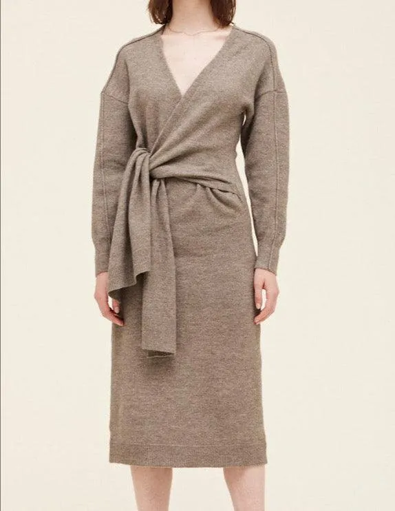 Side Tie Sweater Dress