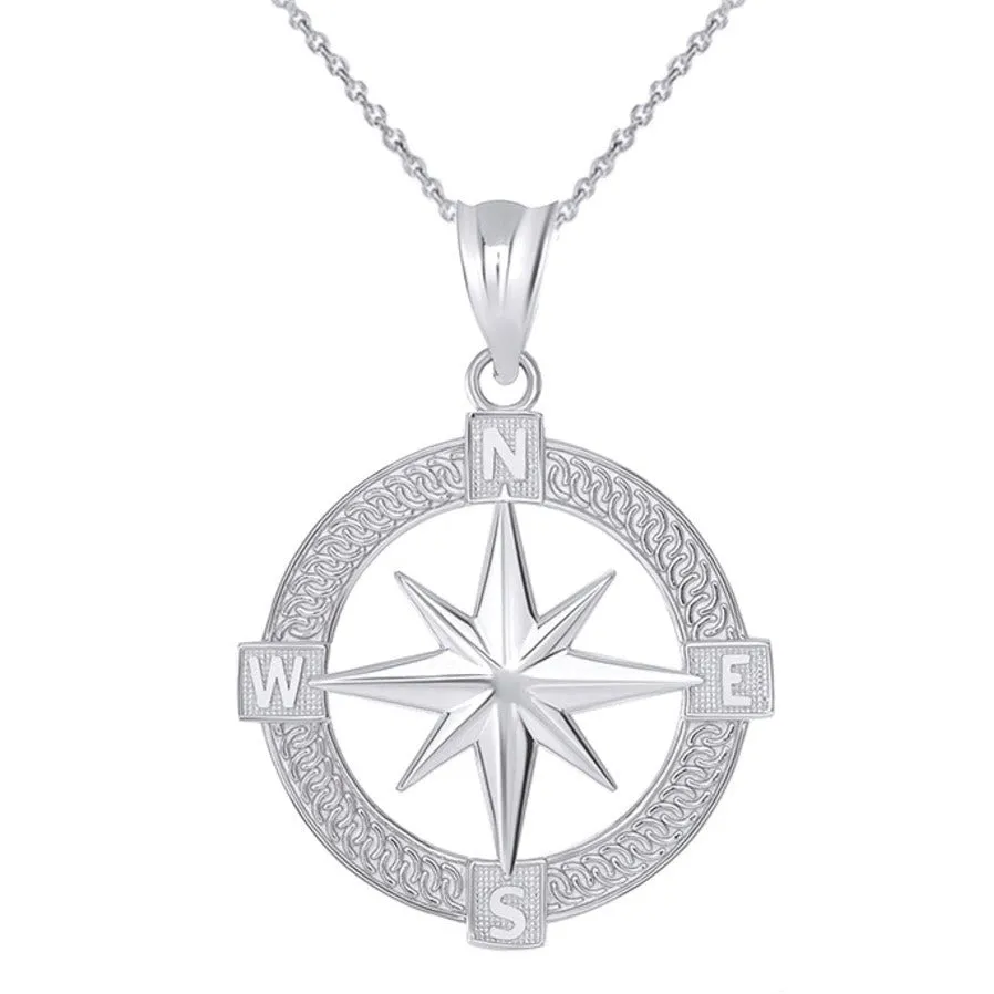 Sterling Silver Chain With North Star Charm