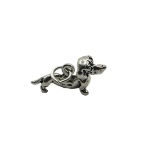 Sterling Silver Dachshund Moveable Head Dog Charm