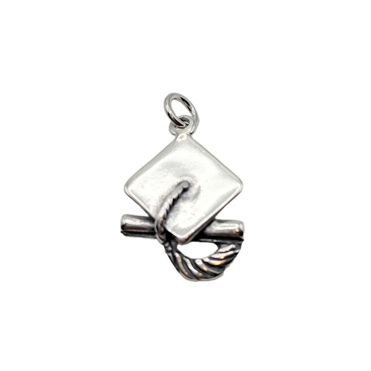 Sterling Silver Graduation Hat Charm