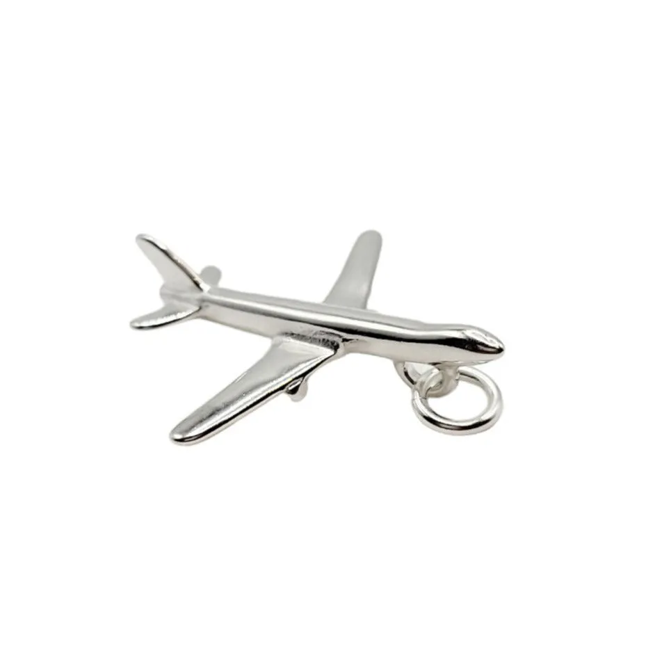 Sterling Silver Jet Charm
