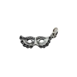 Sterling Silver Mardi Gras Halloween Charm